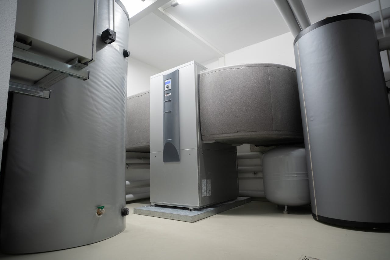 services-01 Efficient and innovative heat pump system in an indoor setting for advanced heating solutions.