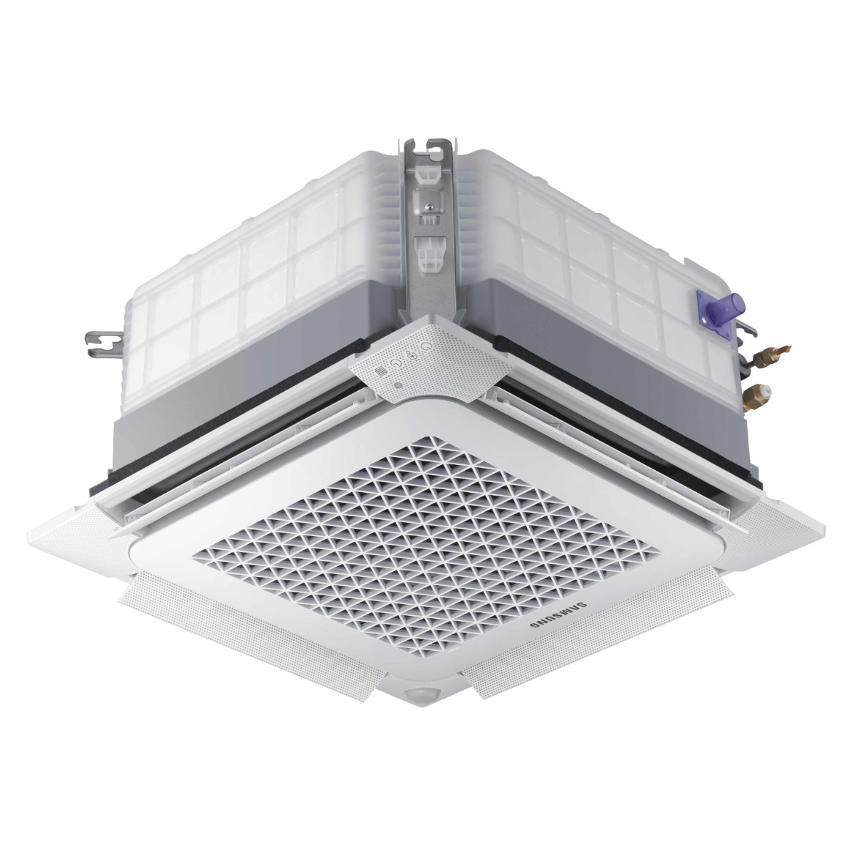 SAMSUNG BEVĖJĖS MULTI-SPLIT MINI 4-KRYPTĖS 1.6/2.0KW KASETĖS VIDINIS BLOKAS; KOMPLEKTUOJAMAS SU APDAILA IR DISTANCINIU PULTELIU SAMSUNG BEVĖJĖS MULTI-SPLIT MINI 4-KRYPTĖS 1.6/2.0KW KASETĖS VIDINIS BLOKAS; KOMPLEKTUOJAMAS SU APDAILA IR DISTANCINIU PULTELIU