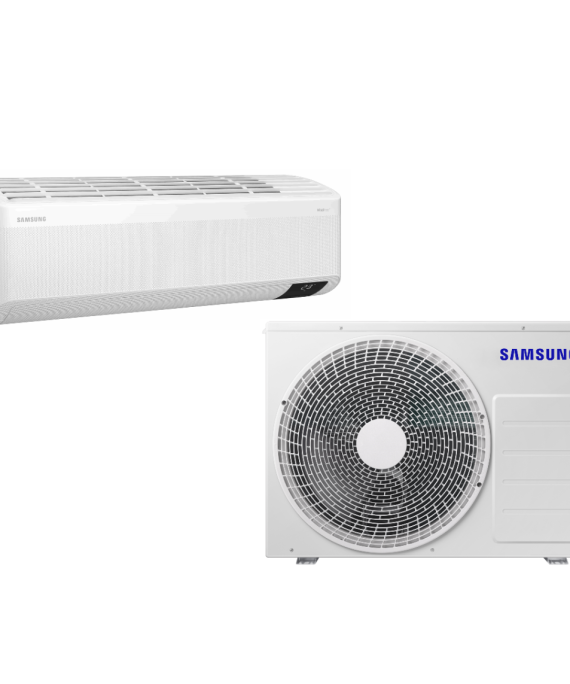 SAMSUNG BEVĖJO SIENINIO DELUXE (HEE) 2.6/3.3KW ORO KONDICIONIERIAUS KOMPLEKTAS