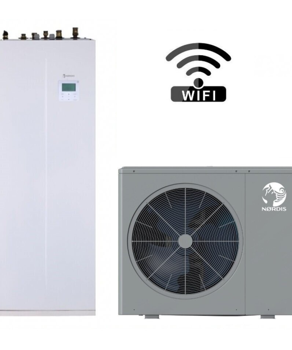 Šilumos siurblys oras/vanduo Nordis Optimus Pro Split HOP8W / HOP100/190IDU3 8,3/8,4kW, trifazis