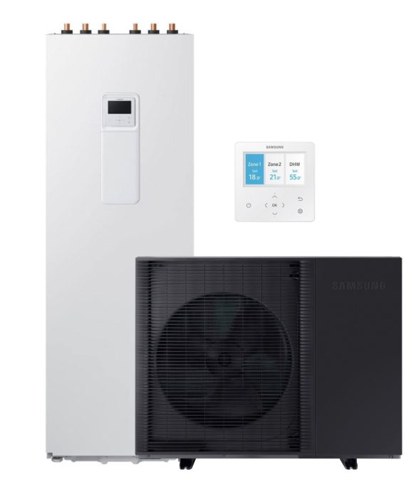 Samsung oras-vanduo ClimateHub MONO Quiet 14 kW su 260L boileriu