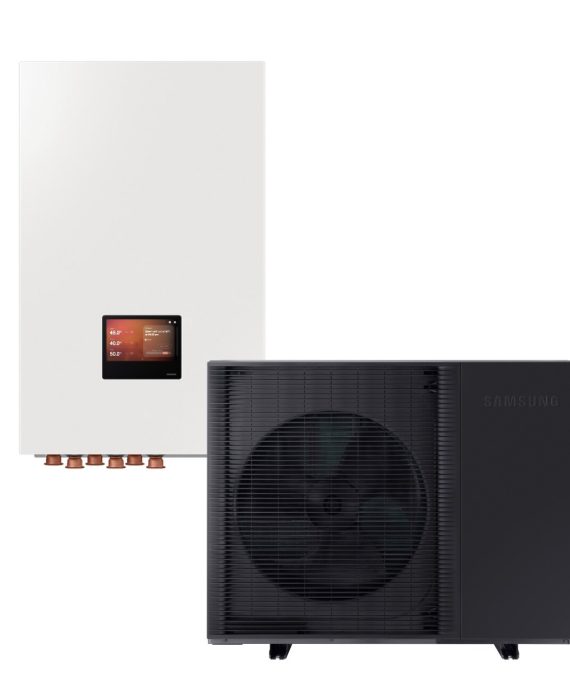 Samsung oras-vanduo EHS MONO Quiet 8 kW trifazis su AI hidromoduliu