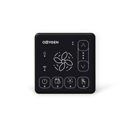 Oxygen rekuperatoriaus Easy pultas su WiFi ir Bluetooth juodas