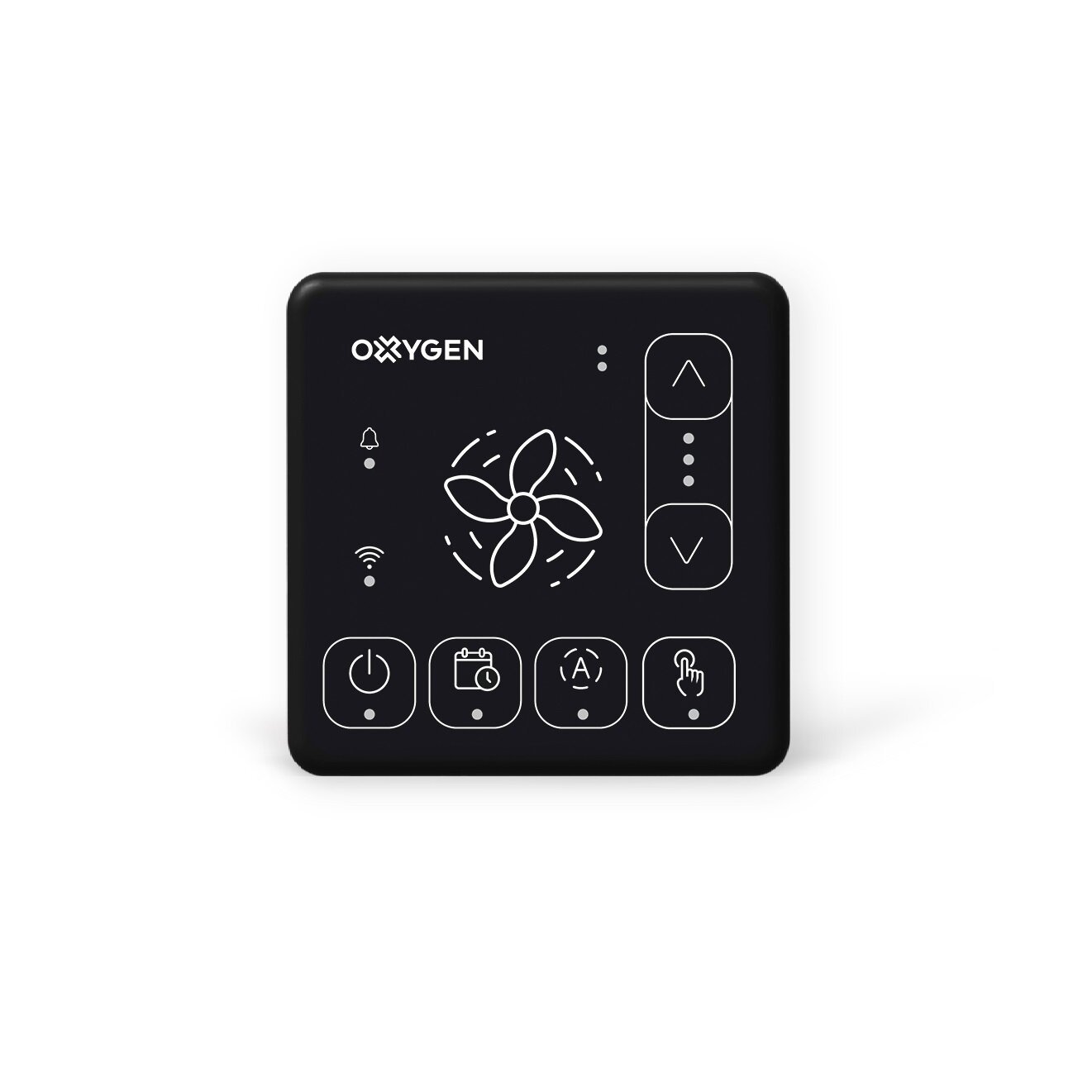 Oxygen rekuperatoriaus Easy pultas su WiFi ir Bluetooth juodas