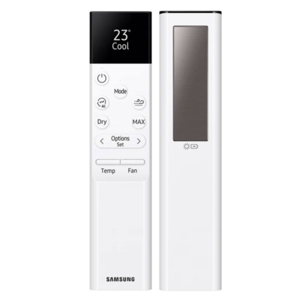 SAMSUNG AR-CH01E Belaidis nuotolinis Solar valdiklis. Visų įmanomų funkcijų reguliavimas ir nustatymas su USB-C įkrovimu.