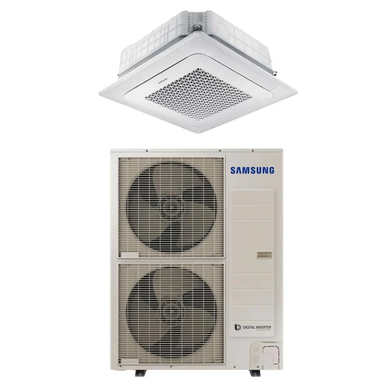 SAMSUNG BEVĖJĖS 4-KRYPTĖS 13.4/15.5KW KASETĖS (HEE) KOMPLEKTAS (TRIFAZIS ĮRENGINYS); KOMPLEKTUOJAMAS SU APDAILA IR DISTANCINIU PULTELIU. SAMSUNG BEVĖJĖS 4-KRYPTĖS 13.4/15.5KW KASETĖS (HEE) KOMPLEKTAS (TRIFAZIS ĮRENGINYS); KOMPLEKTUOJAMAS SU APDAILA IR DISTANCINIU PULTELIU.