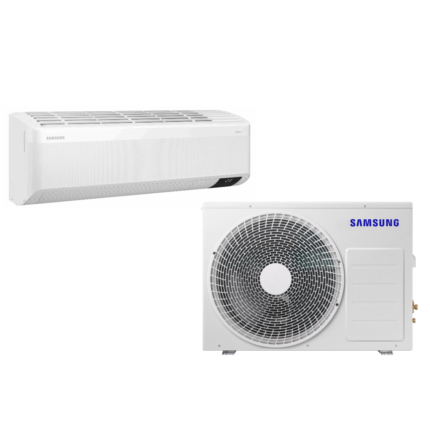 SAMSUNG BEVĖJO SIENINIO DELUXE (HEE) 2.6/3.3KW ORO KONDICIONIERIAUS KOMPLEKTAS