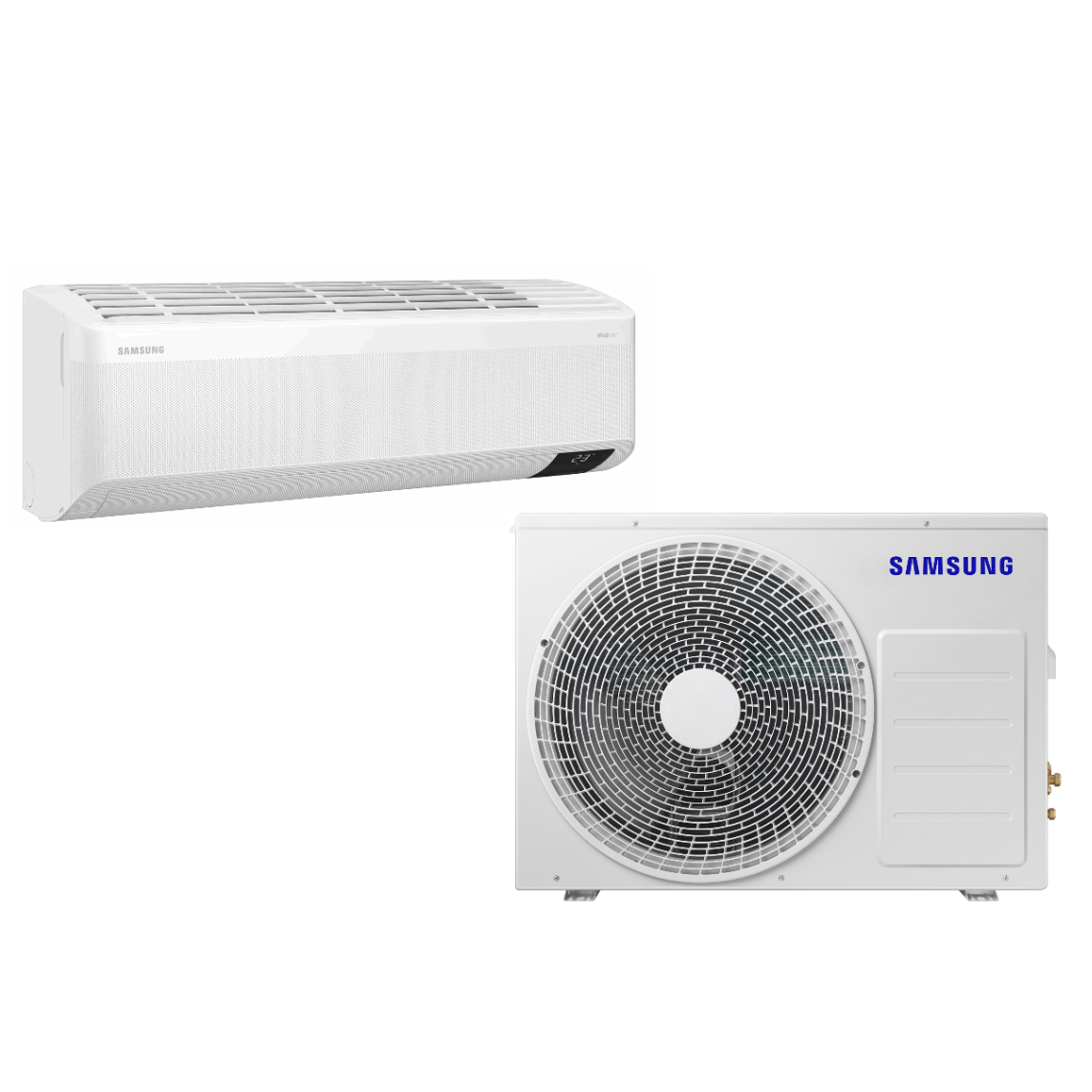 SAMSUNG BEVĖJO SIENINIO DELUXE (HEE) 2.6/3.3KW ORO KONDICIONIERIAUS KOMPLEKTAS
