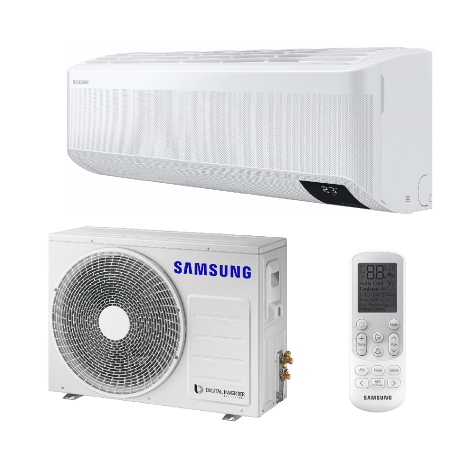 SAMSUNG DELUXE KOMERCINĖS KLASĖS BEVĖJIS SIENINIS 7.1/8.0KW ORO KONDICIONIERIAUS KOMPLEKTAS