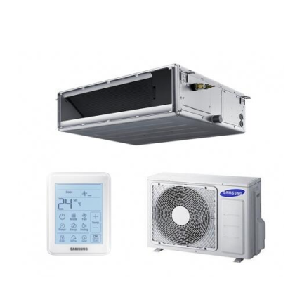 SAMSUNG MSP KANALINIO (HEE) TIPO VIDUTINIO SLĖGIO 3.5/4.0KW ORO KONDICIONIERIAUS KOMPLEKTAS (VIENFAZIS ĮRENGINYS) SU LAIDINIU PULTELIU